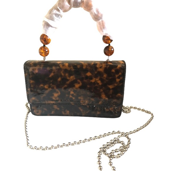 Marble Mini Bag Bead Handle New Comes with detachable silver chain - Picture 6 of 6